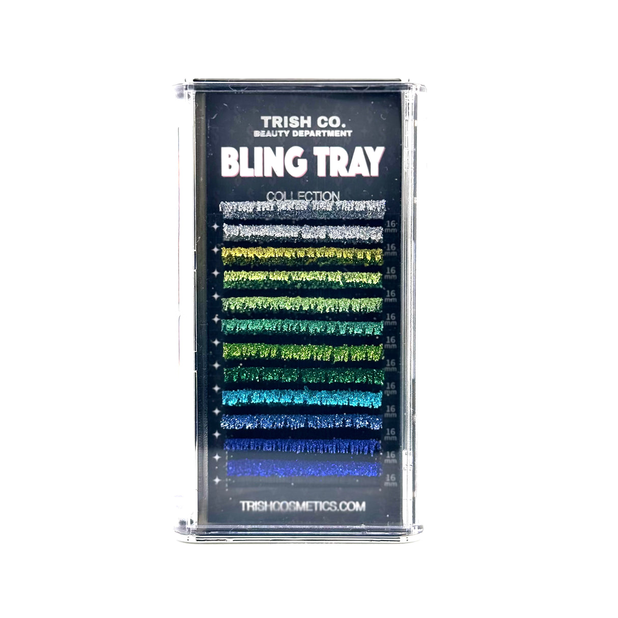 Glitter Series 2 Green Vibes – CC Curl .15 Green & Blue Lashes | Trish Co Glitter Series 2 Green Vibes – CC Curl .15 Green & Blue Lashes | Trish Co