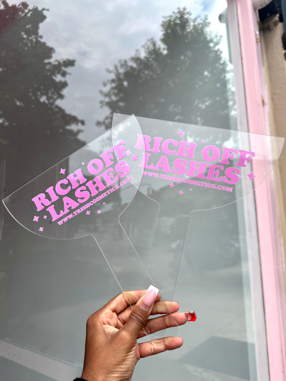 Rich Off Lashes Face Cover – Branded Client Photo Shield | Trish Co Rich Off Lashes Face Cover – Branded Client Photo Shield | Trish Co