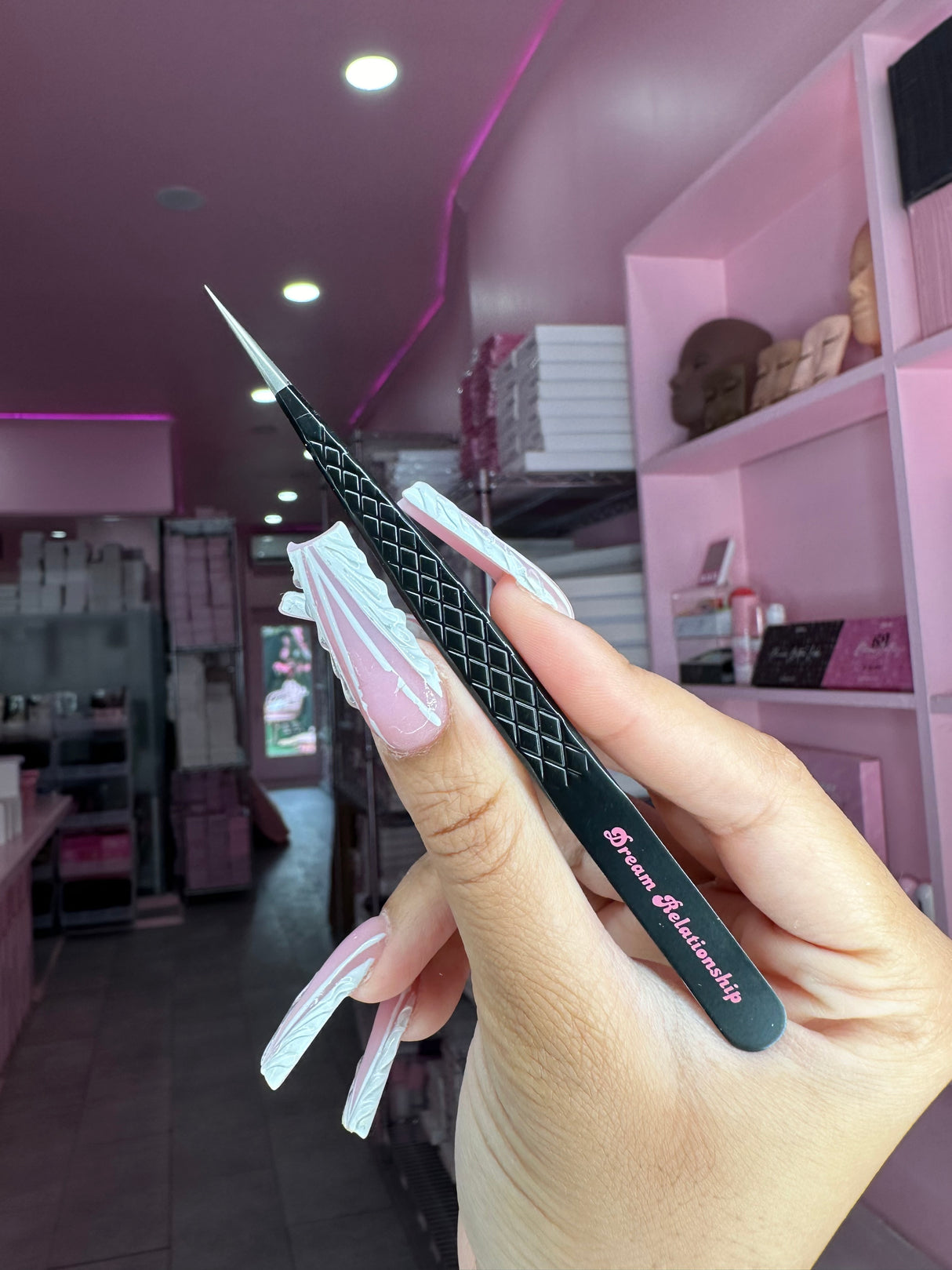 Isolation Fiber Tip Tweezer – Dream Life Collection Lash Tool | Trish Co Isolation Fiber Tip Tweezer – Dream Life Collection Lash Tool | Trish Co