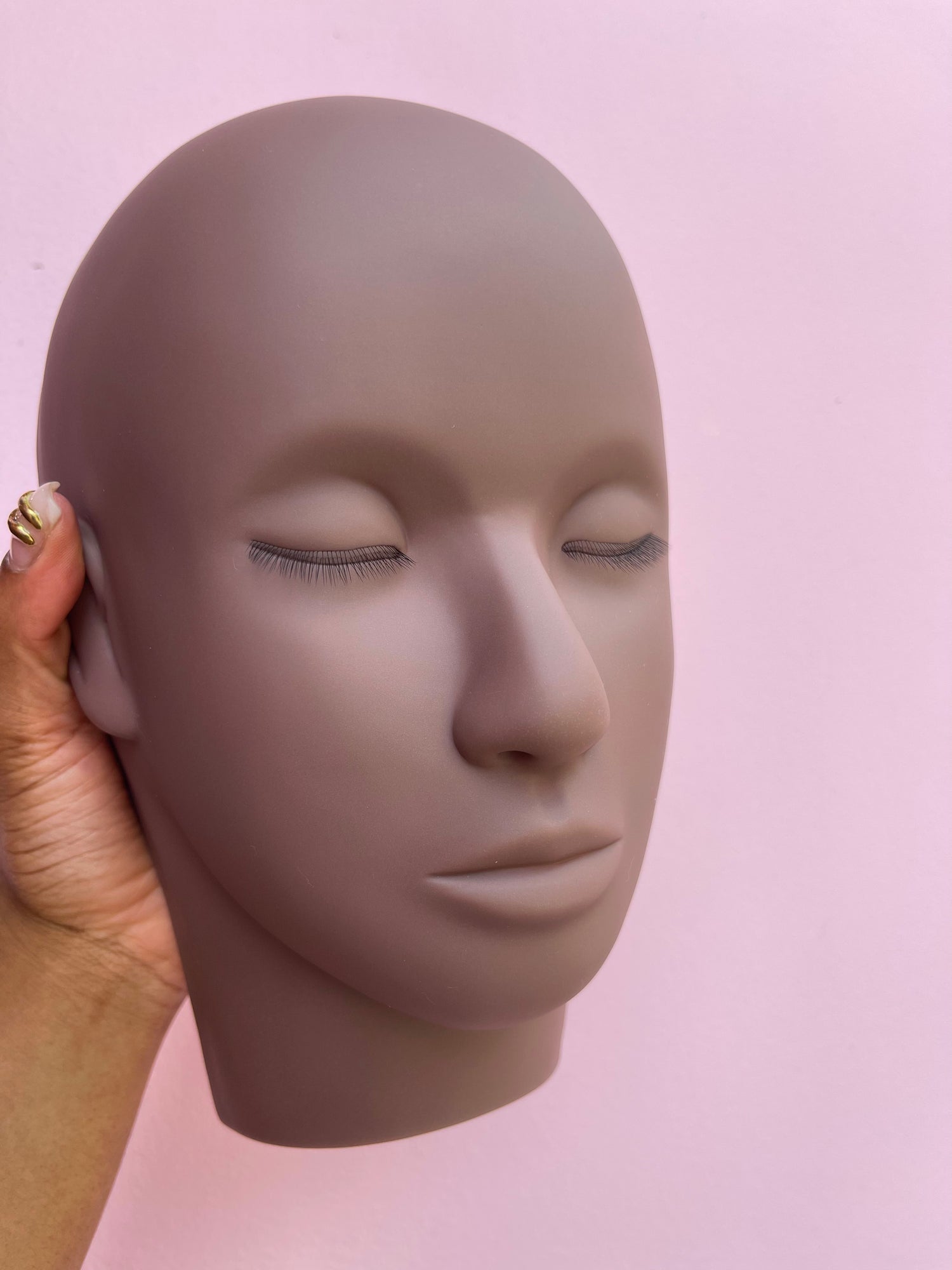 Realistic Lash Training Mannequin – Layered Lashes for Practice | Trish Co Realistic Lash Training Mannequin – Layered Lashes for Practice | Trish Co