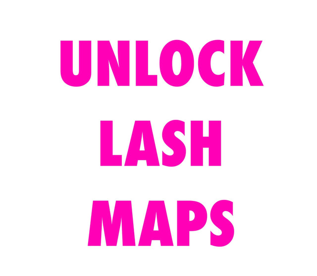 10 Lash Maps – laminated styling guide for lash artists with mapping designs for every eye shape