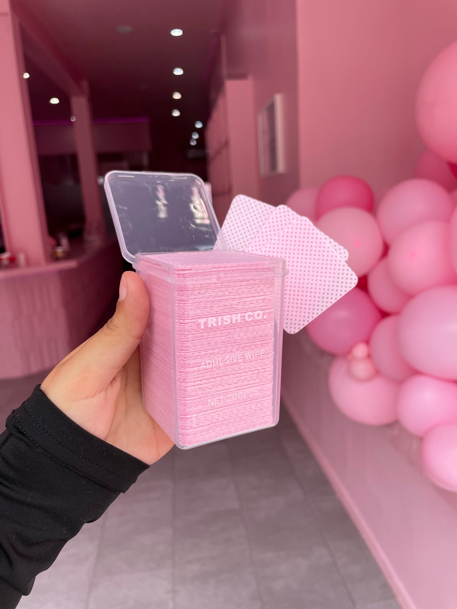 Pink Adhesive Wipes – 200 Count for Lash Glue Cleanup | Trish Co Pink Adhesive Wipes – 200 Count for Lash Glue Cleanup | Trish Co