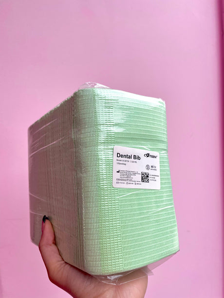 Lash Dental Bibs – 125 pcs Disposable Station Covers | Trish Co Lash Dental Bibs – 125 pcs Disposable Station Covers | Trish Co