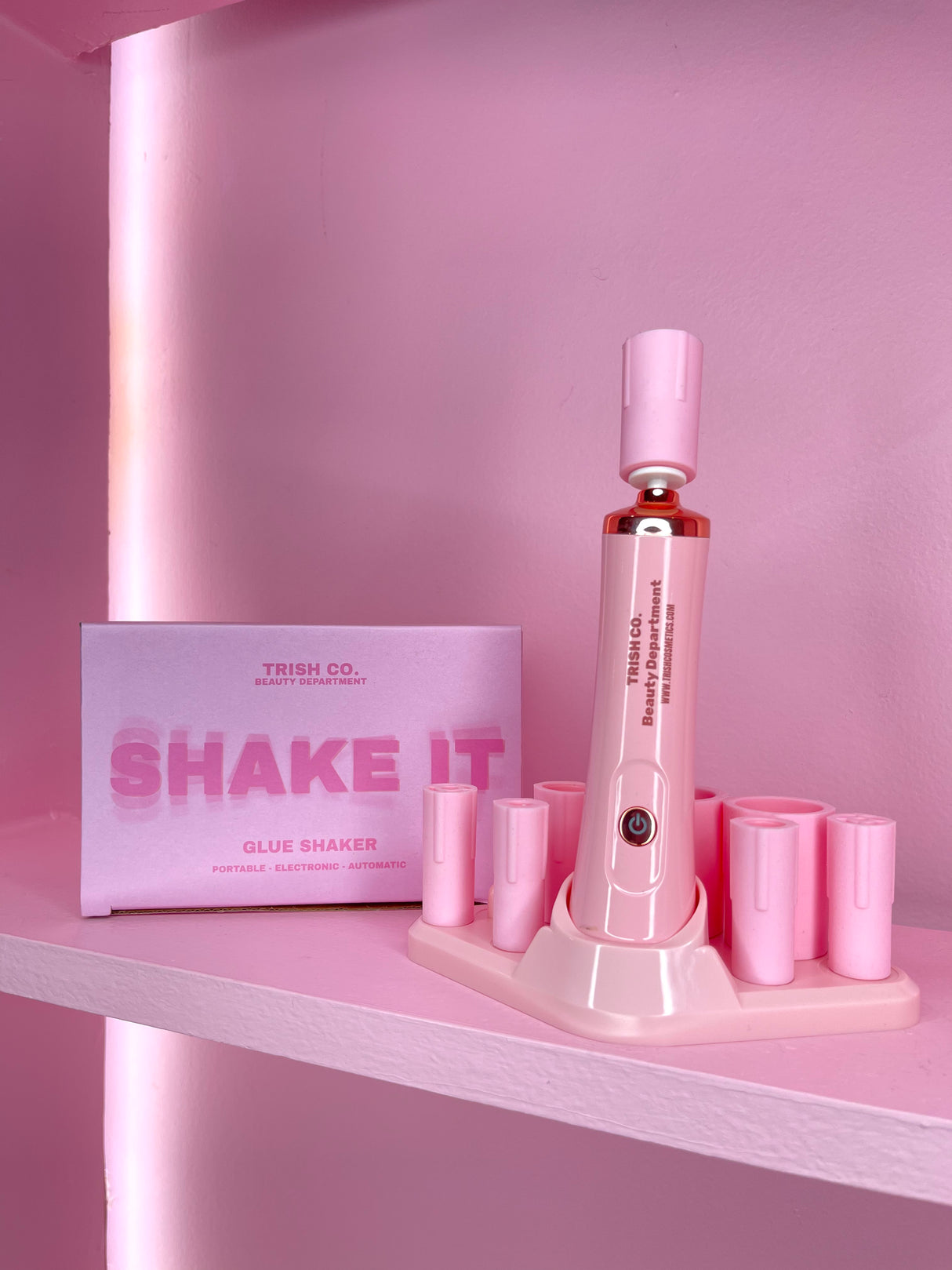 “Shake It” Glue Shaker – Electric Lash Adhesive Mixer | Trish Co “Shake It” Glue Shaker – Electric Lash Adhesive Mixer | Trish Co