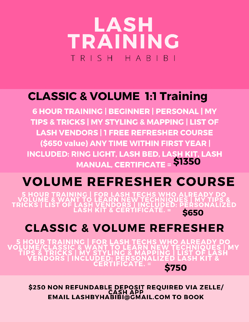 Classic & volume 1:1 training course Classic & volume 1:1 training course