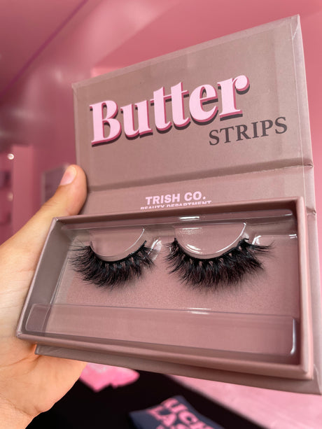 BUTTER Strip Lash Style 1 – soft faux mink lashes with a natural, wispy finish BUTTER Strip Lash Style 1 – soft faux mink lashes with a natural, wispy finish