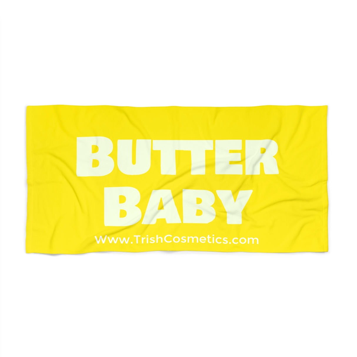 Yellow Butter Baby Beach Towel – Soft, Vibrant & Summer-Ready