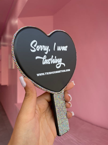 “Sorry, I was lashing” mirror